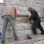 Sanierungsarbeiten 2012 - Sockel